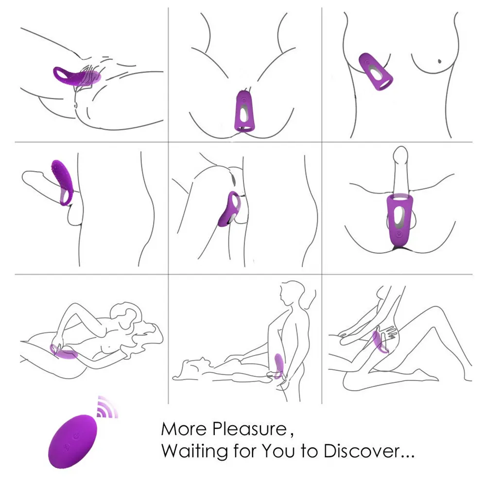 Vibrator für Männer Mini, Sexspielzeug, Penis-Vibrationsring, Verzögerung der Ejakulation, Fernvibrator, Klitoris-Stimulator, Mann-Vibrationsring MX191228