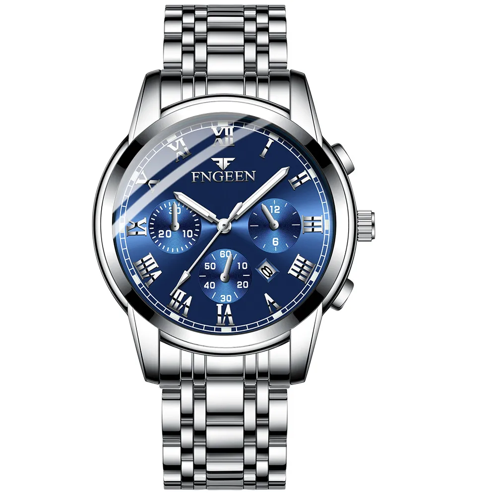 Роскошные мужские часы Watches Men039s Watches Quartz Business Watch Auto Date Mens Watches Japan Watch Men Chronograph8759106