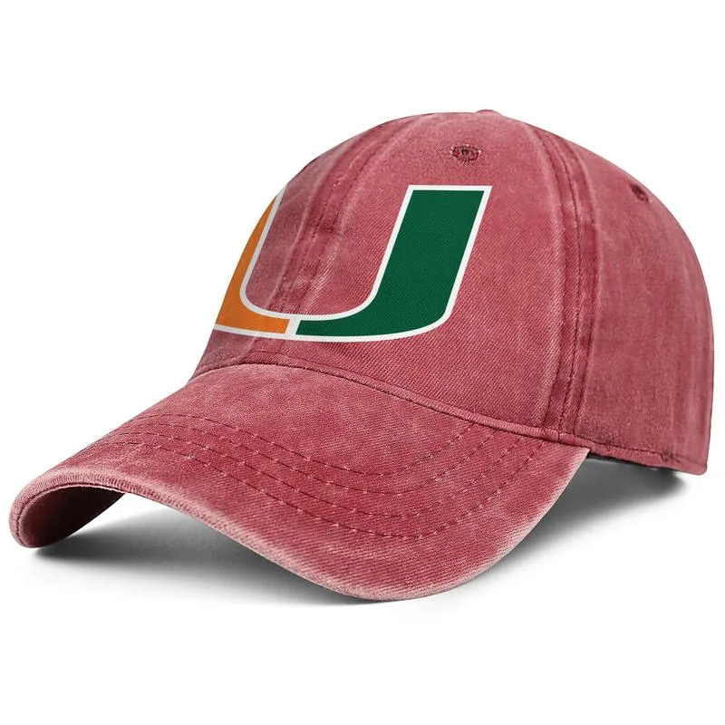 Şık Miami Hurricanes Round Logo Unisex denim beyzbol şapkası Cool Uniquel Hats Futbol Logosu Futbol Yeşil ABD Bayrak Çekirdek Smoke M7208232