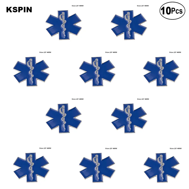 Grüne Krankenpflege, amüsante Anstecknadel, Flaggenabzeichen, Broschennadeln, Abzeichen, 10 Stück