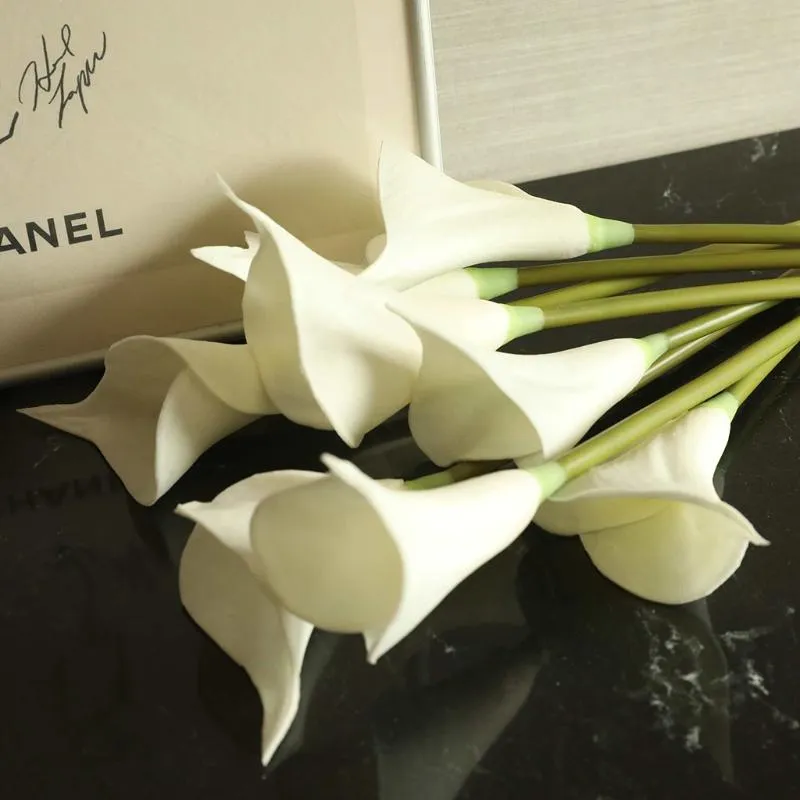 Flores artificiales falsas hoja de cala Floral ramo de boda fiesta decoración del hogar hortensias de seda decoración floral barata para el hogar 20191346N