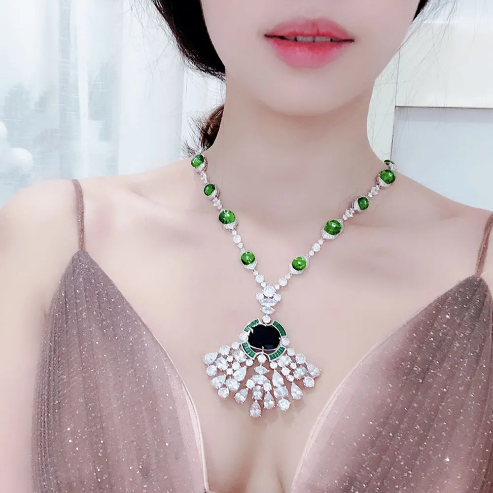 Высококачественное роскошное женское ожерелье с шариками для вечеринок Choi Po cor высшего качества, модное ожерелье в стиле королевы circ253V