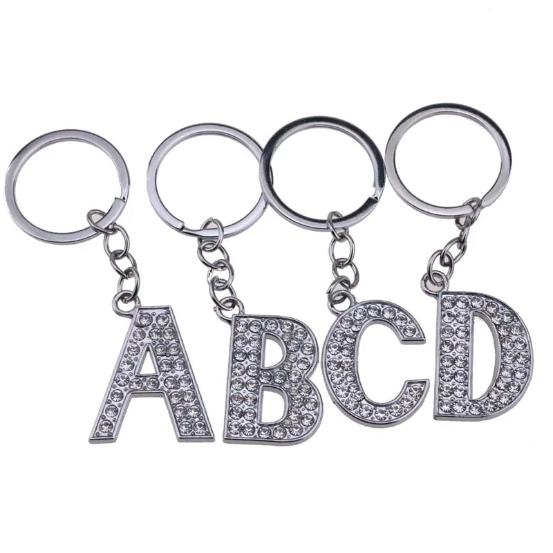 alphabet alphabet حرف كامل مع إكسسوارات DIY keychain dist ring 3 2 285D
