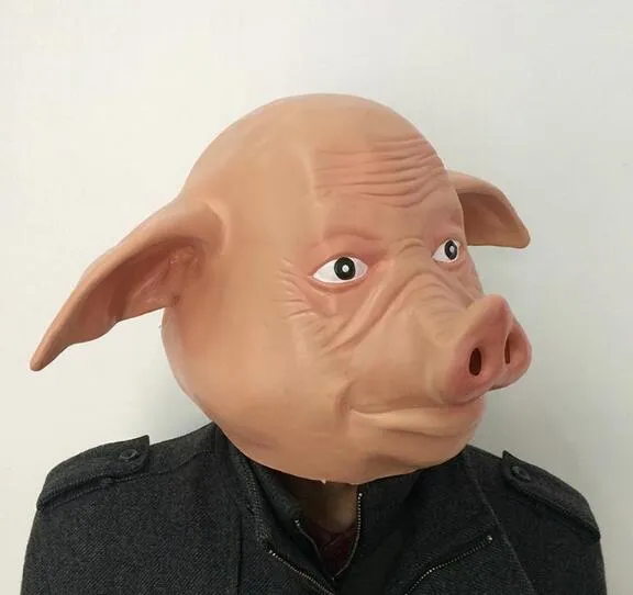 Schweinemaske Horror Schwein Halloween Latex Vollgesichtsmaske Kostümzubehör Overhead WL1271278A