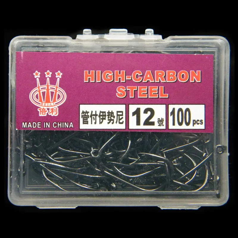 10 Box 10 Models Mixed 3# -12# Ise Hook High Carbon Steel Hooks Fishooks Fishhooks Pesca Tackle Accessories KU-661287A