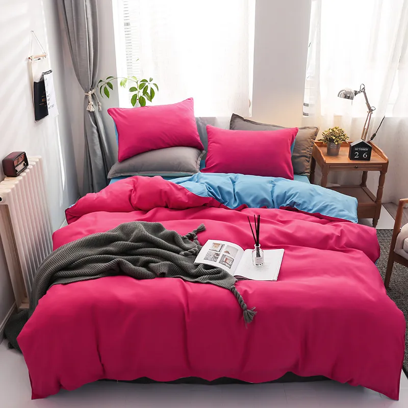 Conjuntos de edredones de cama de diseñador 4 piezas de cubierta de cama de la cama 4 piezas de sábanas y fundas de almohada de la cama de dibujos animados.