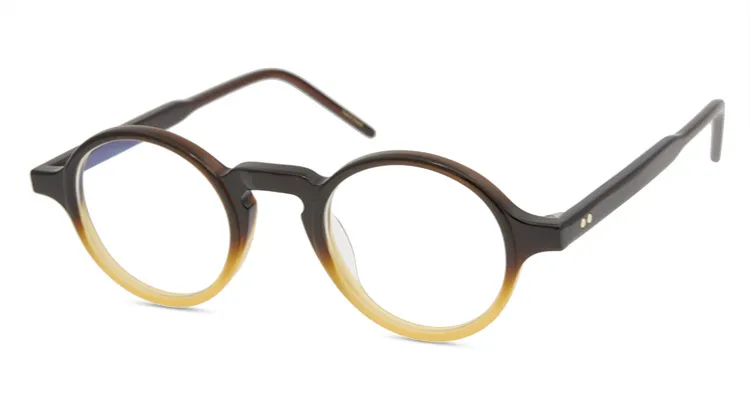 Runde Optische Gläser Marke Brillen Rahmen Männer Frauen Mode Vintage Plank Brillengestell Kleine Myopie Gläser Eyewear306V