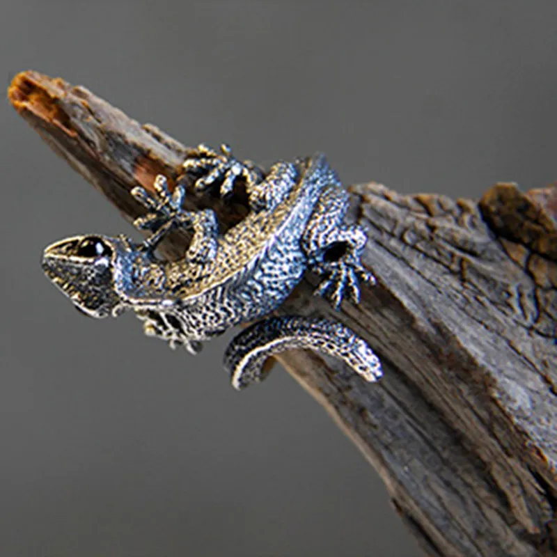 Bague lézard réglable Cabrite Gecko caméléon Anole, bijoux taille idée cadeau ship226y