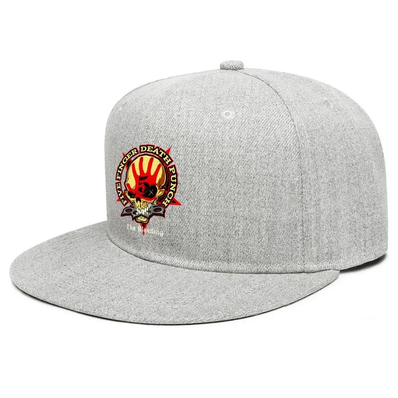 Five Finger Death Punch Logo Design Unisex Flat Brim Baseball Cap Blank personalisierte Trucker Hats The Bleeding Since 2005 USA Wron2175035