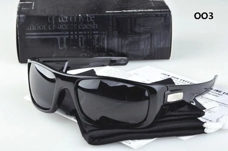전체 디자이너 OO9239 크랭크 샤프트 편광 브랜드 선글라스 패션 운전 안경 밝은 검은 회색 이리듐 L231U