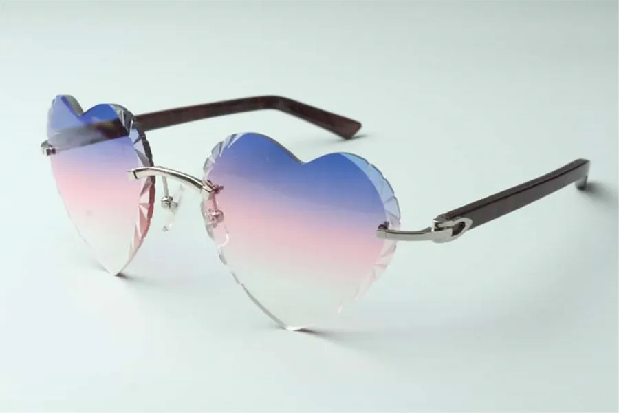 -vendita diretta di nuovi occhiali da sole con lenti da taglio a forma di cuore di alta qualità 8300687 aste con gambe azteche misura 58-18-135 mm320R