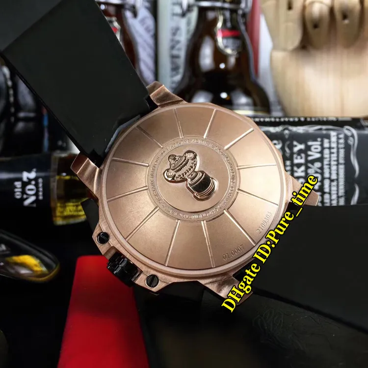 Luxe nouvelle grande taille 48mm Admiral's Cup AC-One A116 02597 cadran noir Quartz Chronograh montre pour homme PVD boîtier en acier noir caoutchouc 272j