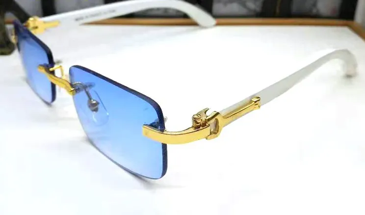Herren-Damen-Sonnenbrille, neue Mode, Sport, Holz, polarisierte Sonnenbrille, Gold- und Silberrahmen, Retro-Quadratlinse, mit Box 2670