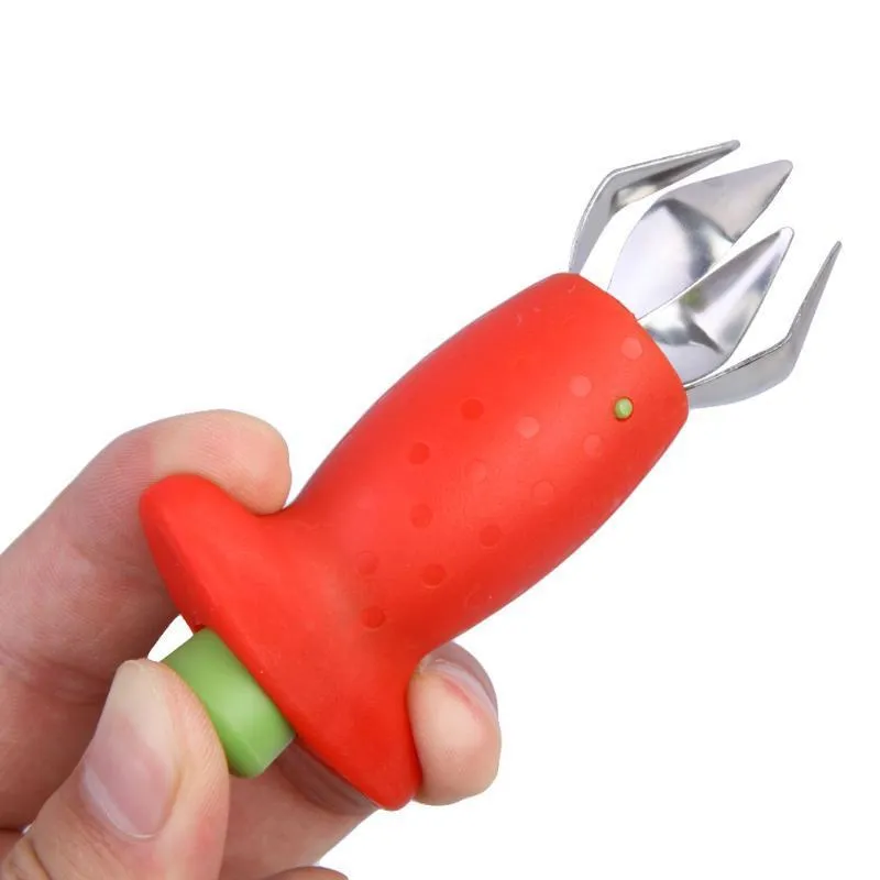 Strawberry Huller Fruit Strawberry Top Leaf Remover Fruit Tomato Stalks Fruit Knife Stem Remover Useful Kitchen Gadgets