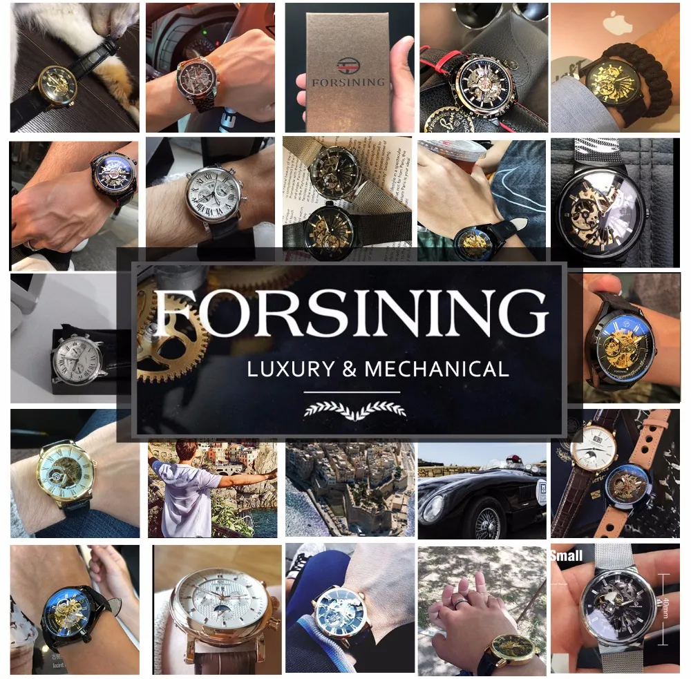 cwp 2021 Forsining watches Steampunk Design Three Small Dial Complete Calendar Waterproof Men's Automatic Top Brand Luxury Sp205i