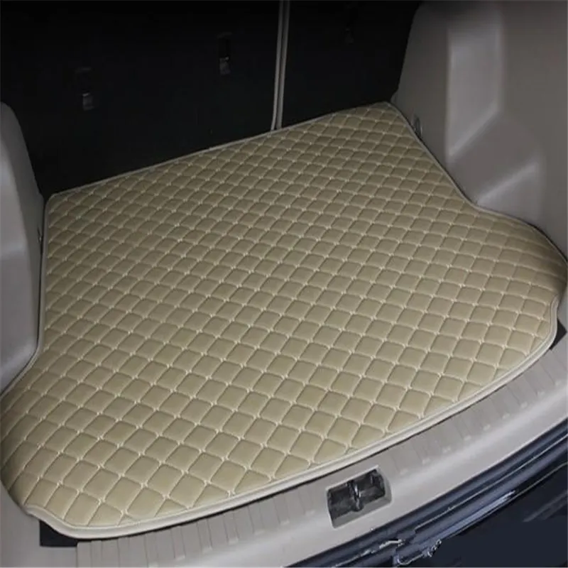 Pour Maserati Ghibli berline 2014-2018 ans voiture tapis de coffre anti-dérapant en cuir imperméable tapis de coffre de voiture tapis plat Pad232e