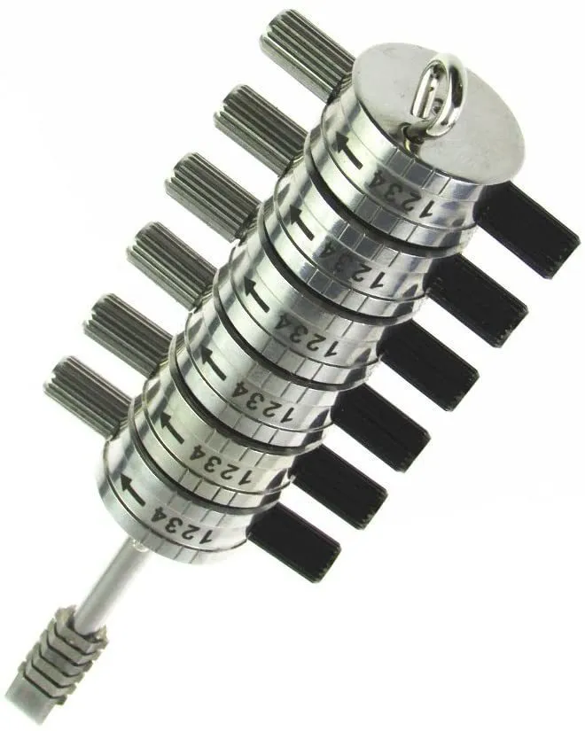 Outils à main Premium Ford tibbie serrure à clé décodeur décodeur 6 cylindres lecteur outils de serrurier automobile avec étui en cuir 282i