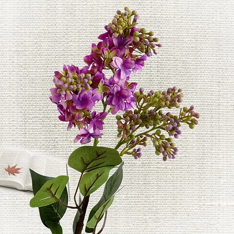 / fleurs de lilas artificielles belles flores de soie pour la maison de mariage bricolage décoration faux arrangement de fleurs guirlande guirlande212N