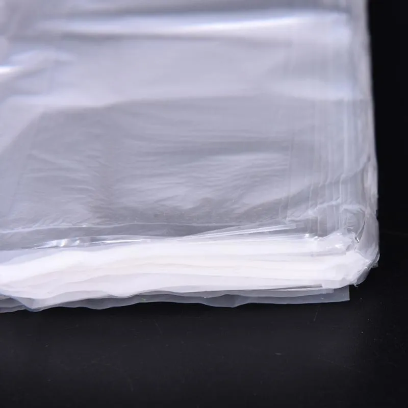 100 stcs hoogwaardige supermarkt witte vest plastic drager winkelen handtas verpakking zakken 261p