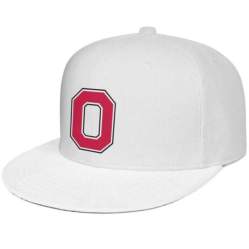 Ohio State Buckeyes primary team logo Unisex Flat Brim Baseball Cap Styles Team Trucker Hats Sport football black Marble Print3095411