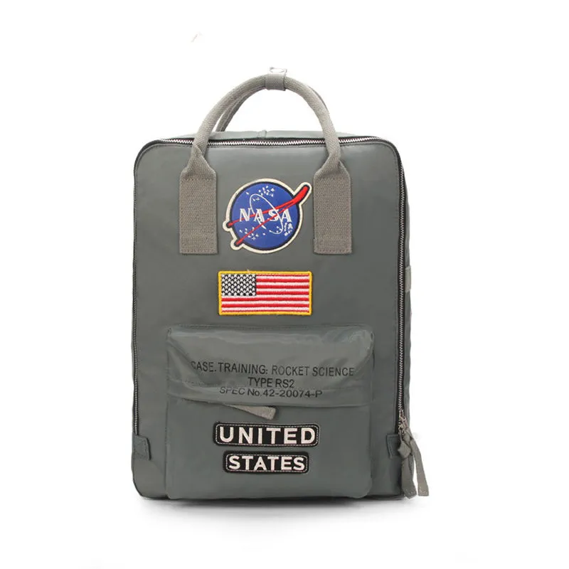 NASA Backpacks 19SS National Flag Designer Plecak Męskie Women Design Bag Unisex Studenci Bags250J