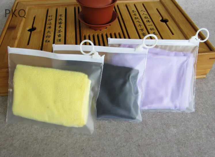 50 pçs saco pequeno zíper saco de armazenamento claro para roupa interior cosmética transparente embalagem de plástico bolsa de armazenamento 16x13cm297t