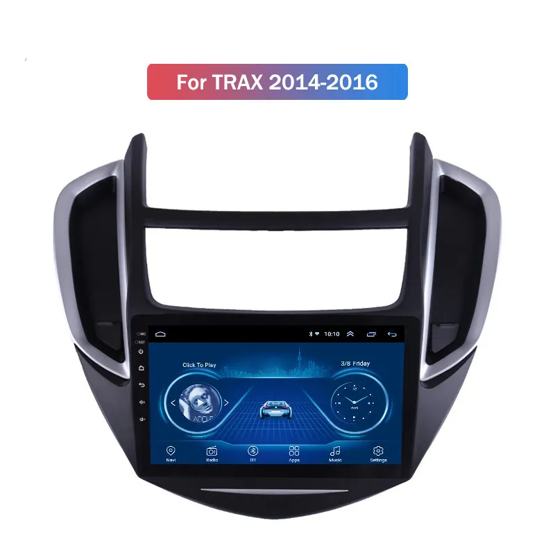 9-дюймовый Android 10 Car DVD-видео Multimedia GPS Navigation System для Chevrolet Trax 2014-2016