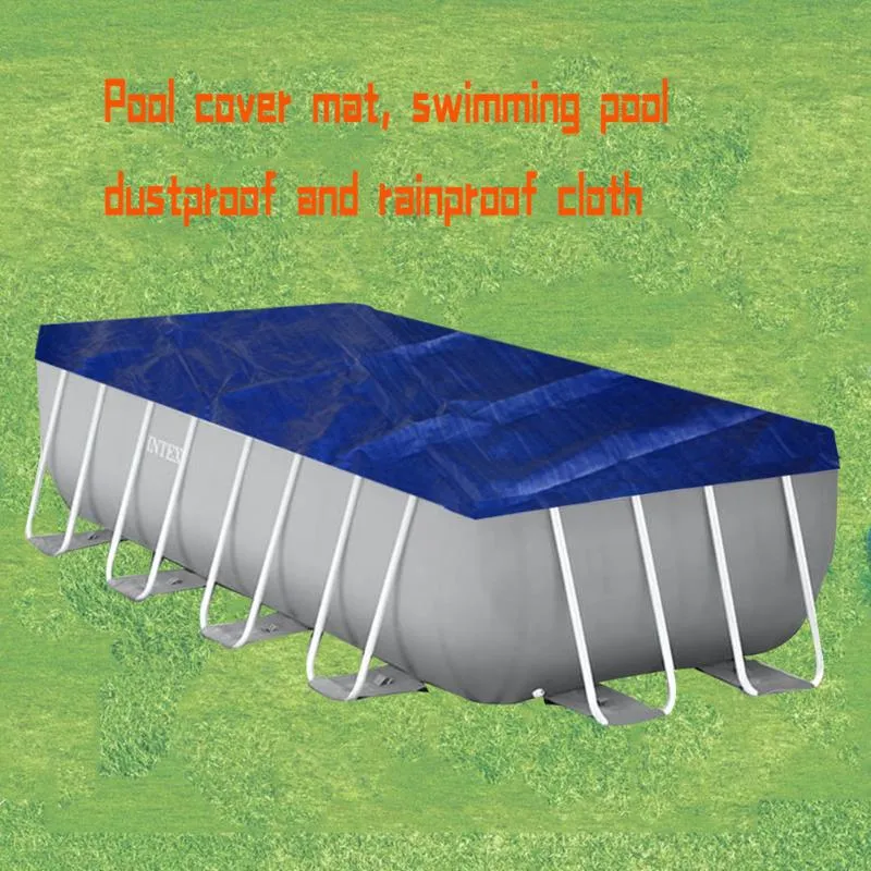 Swimming Pool Cover Suitable Square Swimming Pools Accessory Waterproof Rainproof Dust Cover Tarpaulin Garden Pools Accessories217R