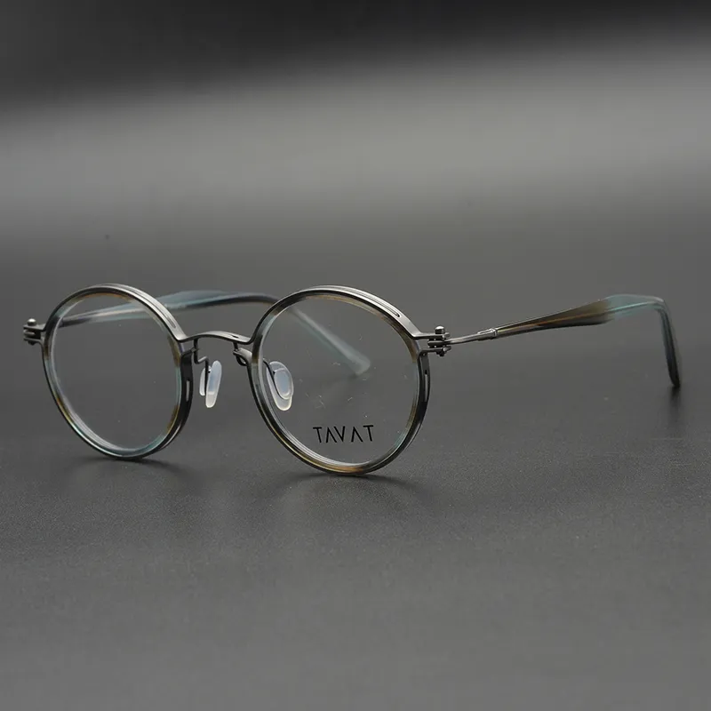 2020 nova rodada antigo designer óculos personalidade casal modelos óculos quadro masculino miopia óculos de prescrição frame288c