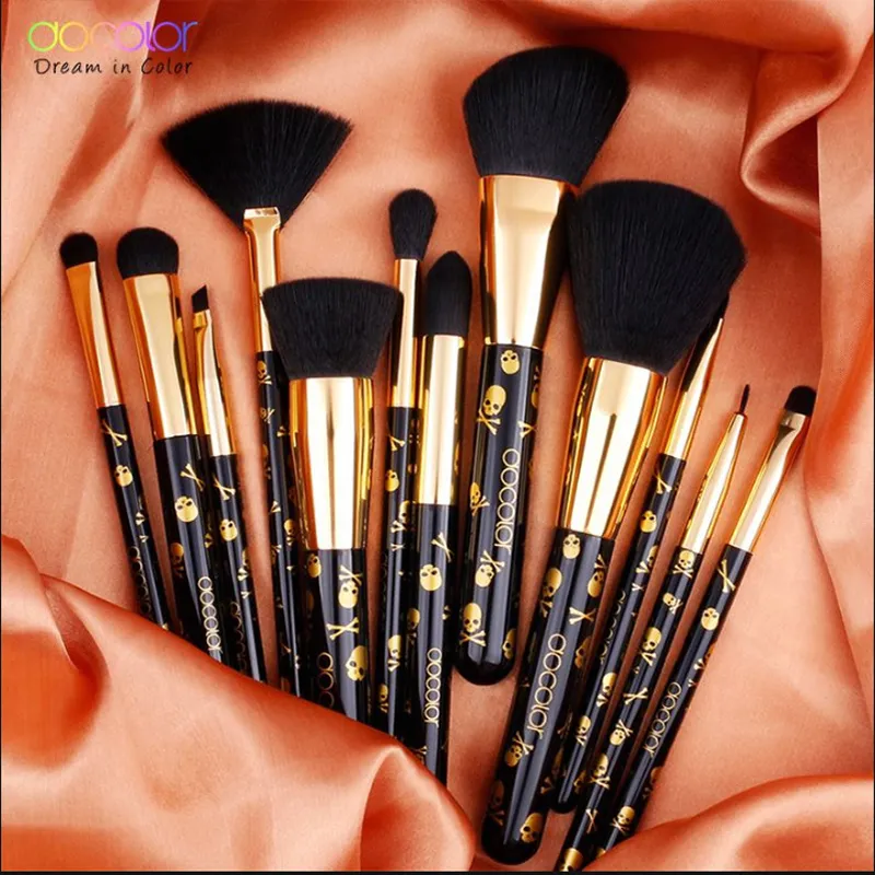 Makeup Brushes Set Docolor Star Professional Premium Synthetic Kabuki Makeup Brush Set Foundation Blending Blush Eyeshadow Brushes