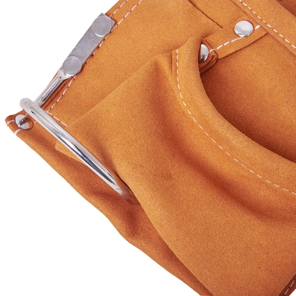 Tool Bag Belt Screwdriver Children Real Leather Work Garden Repair Waist Y200324