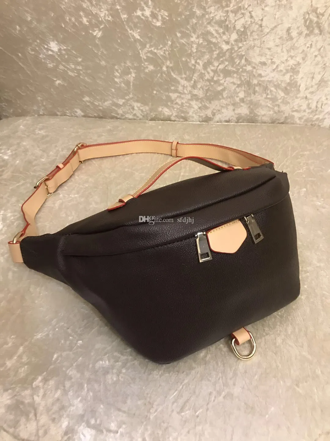 2022 sell Whole New Fashion Waist Baga Pu Leather Brown flower Handbags Women Bags Waists Bags Handbag Lady Belt Chest bag men244L