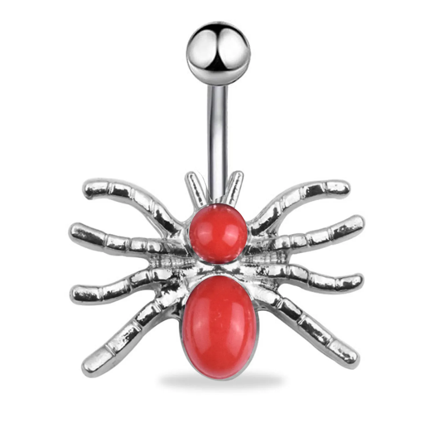 Nombril cloche bouton anneaux Piercing pour femmes Vintage araignée acier chirurgical été plage mode bijoux de corps