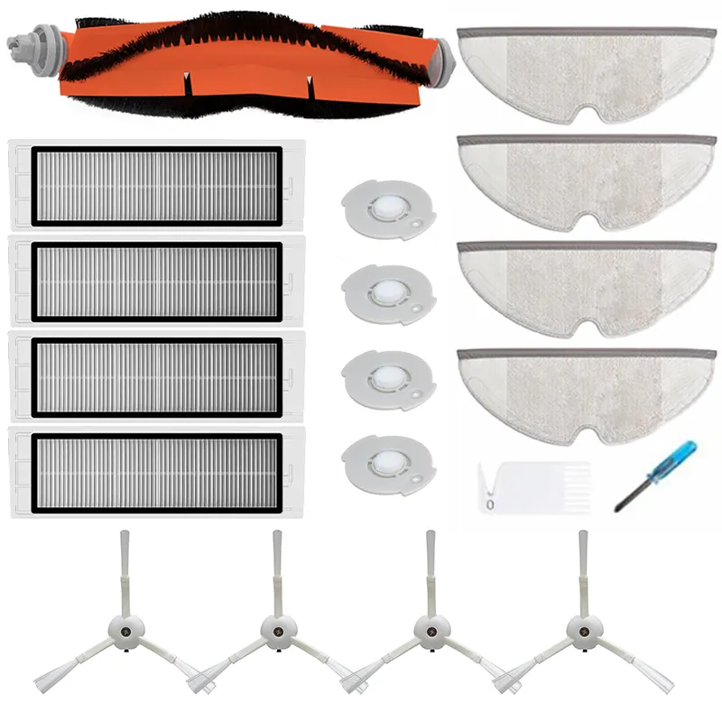 Para xiaomi roborock filtros escovas de chave de fenda s50 s55 s5 1s xiaowa e20 e25 e35 aspirador peças acessórios alta qualidade cj13533154