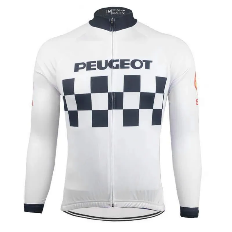 2022 Peugeot hiver thermique polaire maillot de cyclisme vtt vélo vêtements cyclisme chemises longue Ropa Ciclismo Invierno Hombre Maillot160C