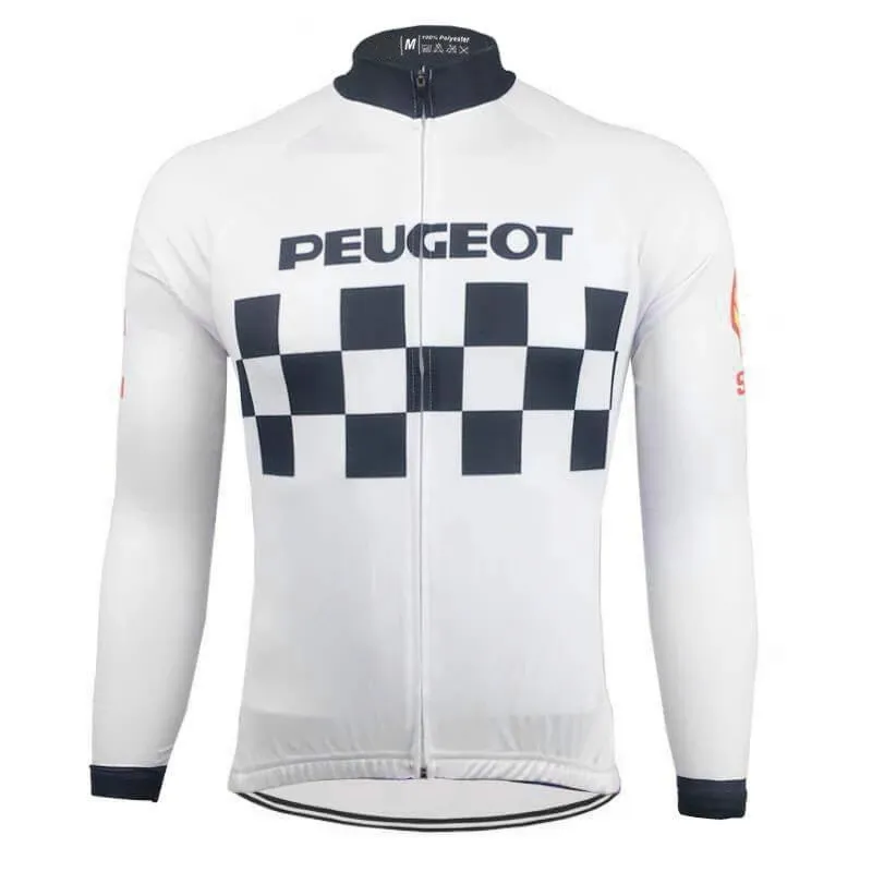 Зимняя термофлисовая велосипедная майка Peugeot 2022, одежда для горного велосипеда, рубашки для велоспорта, длинные Ropa Ciclismo Invierno Hombre Maillot205k