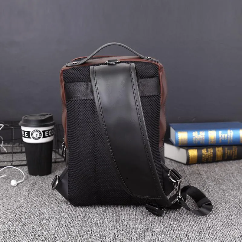 2019 version of the trend men's bags leisure one shoulder oblique satchel outdoor sports chest street large capacity tide bag244m