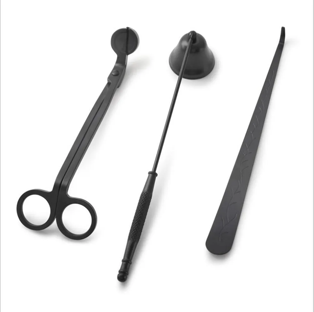 3 st Kaars Accessoireset Geschenkpakket met Lont Trimmer Cutter schaar Bell Snuffer Lont Dipper voor Kaars Lover2816