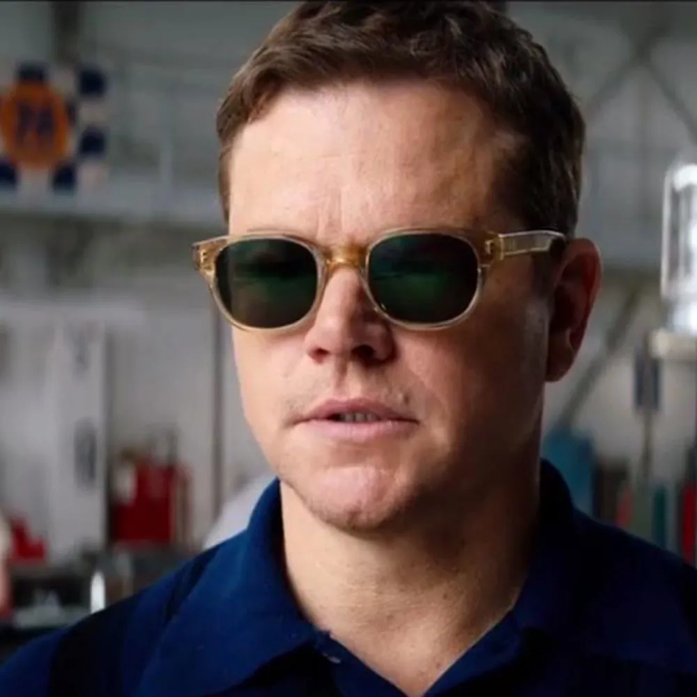 Lemtosh Johnny Depp Myopia zonnebril Matt Damon zonnebril lichtgeel groen progressief SPEIKO heren dames zonnebril