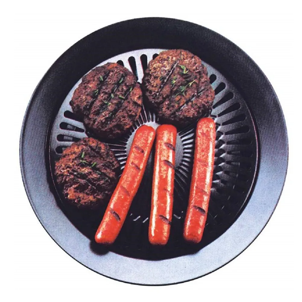 Plaque de cuisson antiadhésive pour Barbecue d'extérieur européen, poêle à gaz sans fumée, outil de Barbecue T200110206S