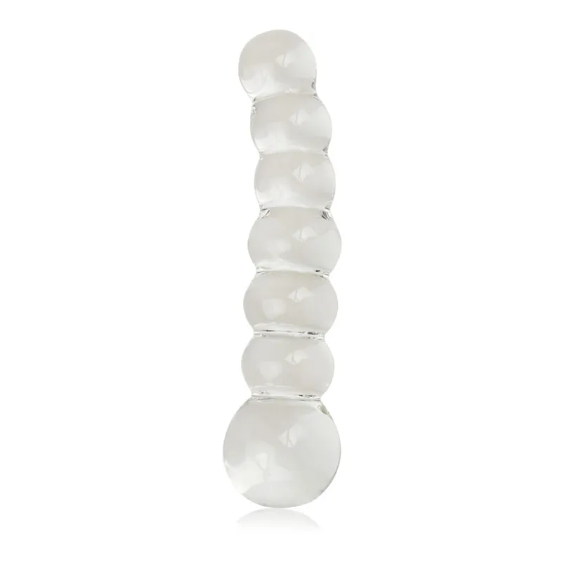 Meselo Glass Beads Anal Plug gejowskie zabawki seksualne dla mężczyzn Woman pochwa dildo masturbator bdsm produkty anus tyłek koralika Big Adult Toy Y6381738