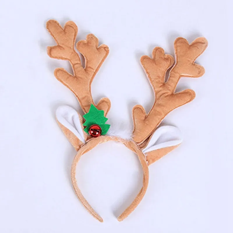 Décorations de Noël, bandeau de renne, cornes, bois, oreilles de cerf, accessoires pour cheveux pour adultes 217R