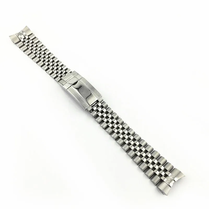 20mm Intermediate Polishig Solid Stainless Steel Watch Band Strap Curved End Bracelet for Submariner GMT Greenwich318R