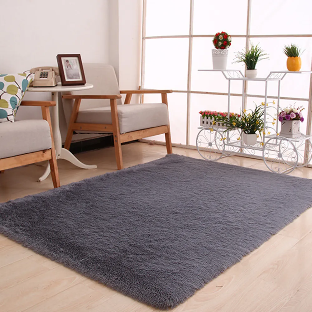 120x160cm Large Plush Shaggy Thicken Soft Carpet Area Rug Floor Mats For Dining Living Room Bedroom Home Office266y