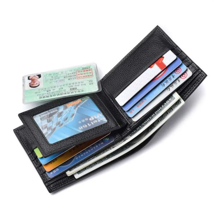 Male Multi-functional wallet man Slim Business Male Purse classic Money Clip High Quality money bag Fashion325o