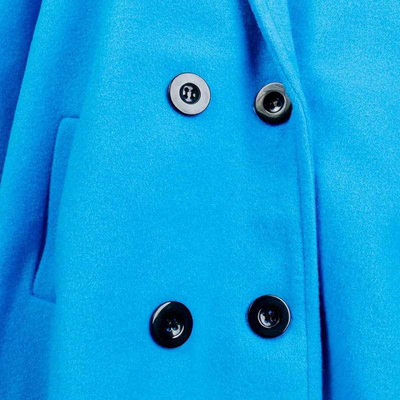 Lady Long Wool Coat 3xl Plus Size Autumn Blends Jacket Office Dames Winter Nieuwe Slim Long Sleeve Turndown Collar Coat GV782 T190903
