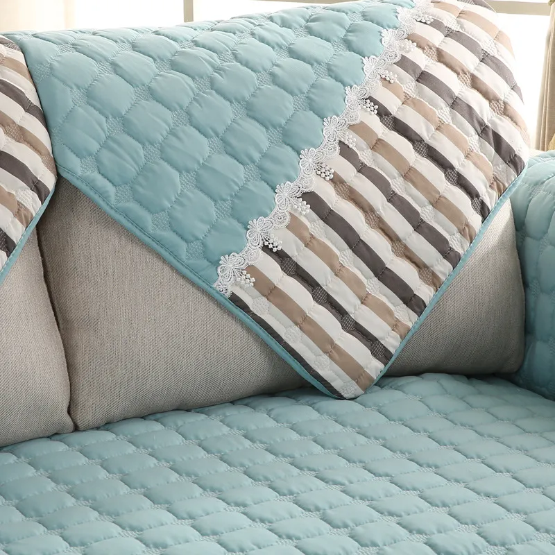 Stripe moderno cotone copridivano mobili antiscivolo divano fodere divano mat tessili la casa forros para muebles de sala CX527254w