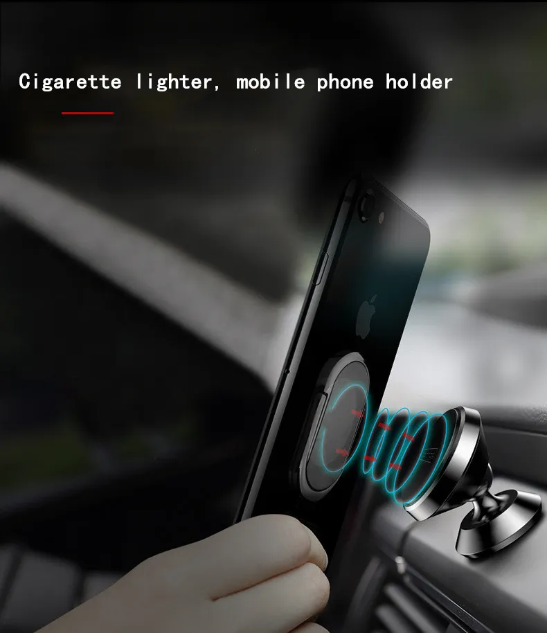 New creative personality mobile phone holder metal charging lighter USB electronic cigarette lighter