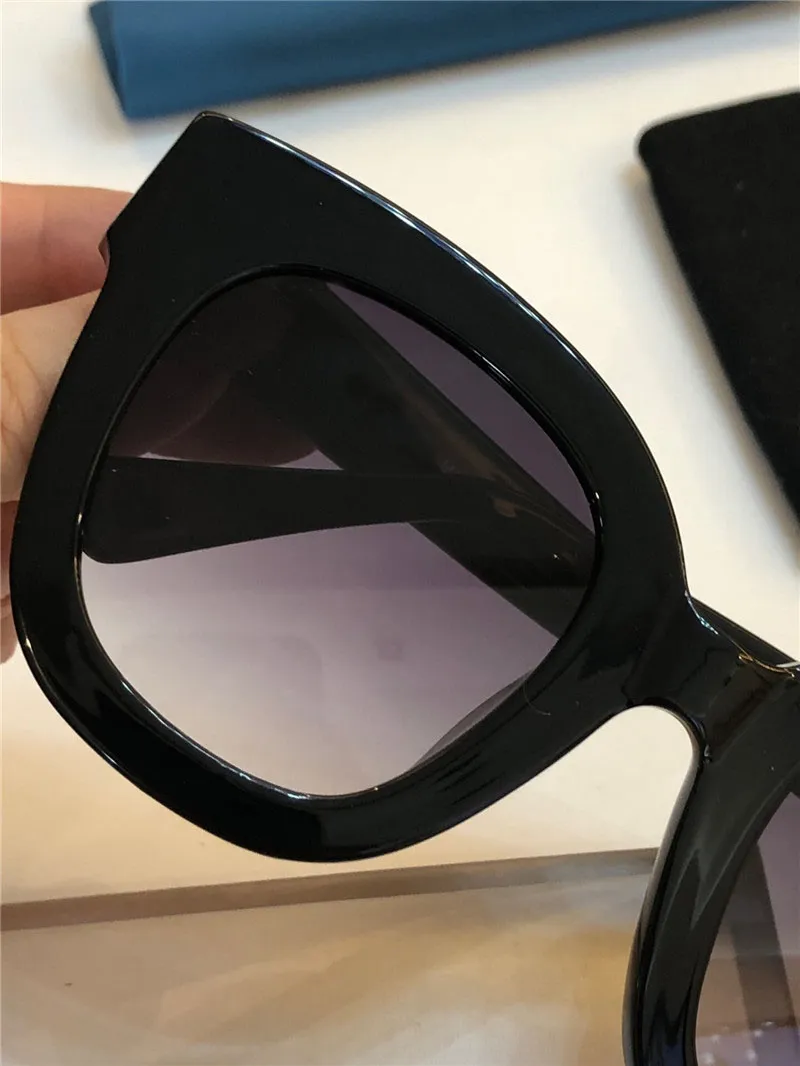 Nouvelles lunettes de soleil créatrices de mode Sell 0208 Cat Eye Cadre Caractéristiques de la carte Popular Style Simple Top Quality UV400 Protection 3356