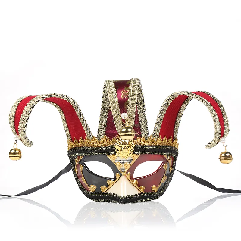 Męskie Venetian błazna maska ​​maskarada ręcznie malowana Joker Wall Dekoracyjna kolekcja sztuki wielkanocnej Dekoracja Dekoracja 3 Kolor Select98031290175